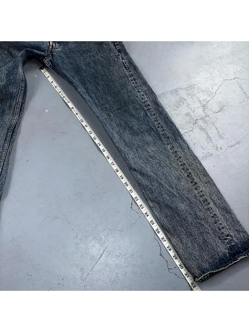 Levis 501 Vintage 90s USA XX Straight Leg Jeans Blue Med Wash 31x34 Act 29x32
